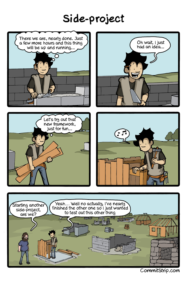 commitstrip.com "side project" comic strip