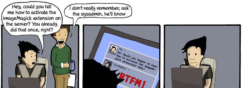 WAC WeAreCoders RTFM Sysadmin let me google that for you