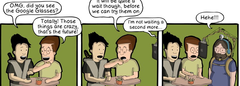 Google glasses DIY Homemade Coder