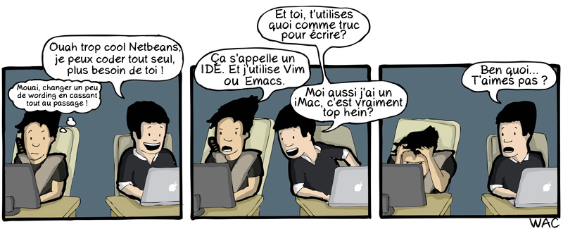 WAC WeAreCoders Emacs IDE iMac