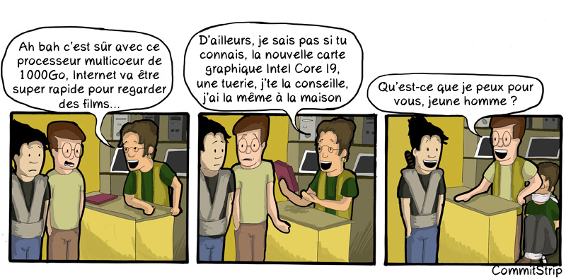 CommitStrip Magasin Informatique FNAC 