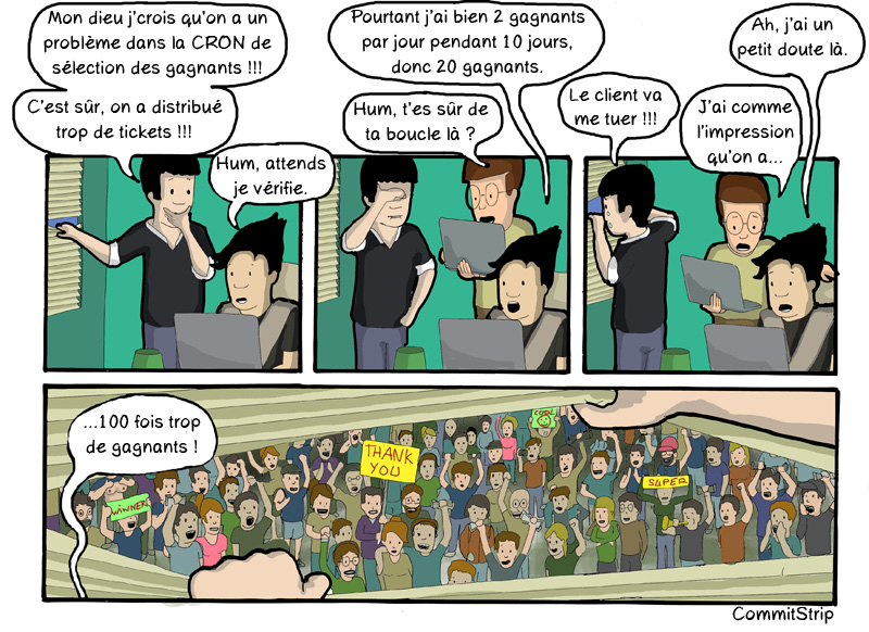 CommitStrip Instant gagnant Erreur Gagnants