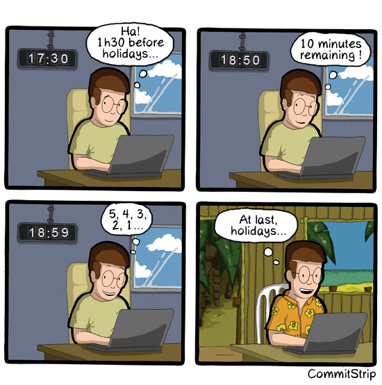 Coders need holidays! | CommitStrip