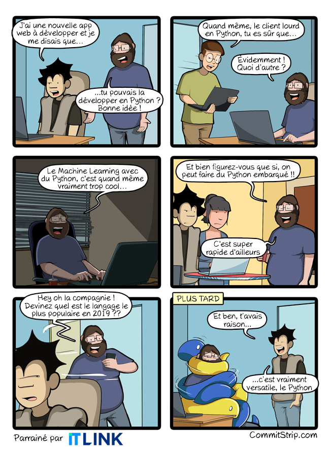 CommitStrip – Python, What Else?